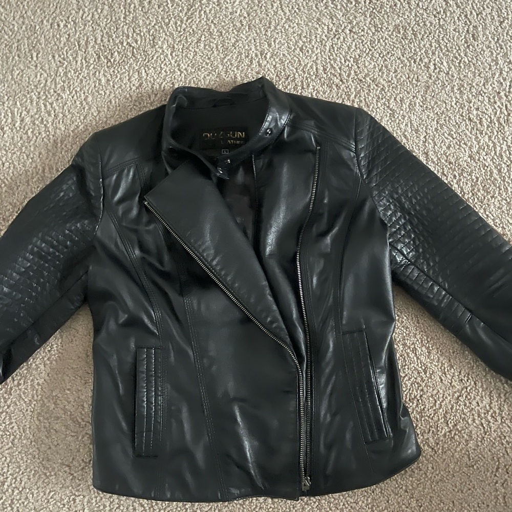Beautiful women leather jacket